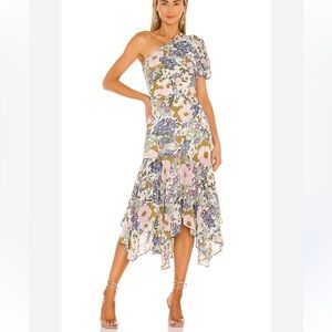 Astr The Label Santorini dress in off white retro floral